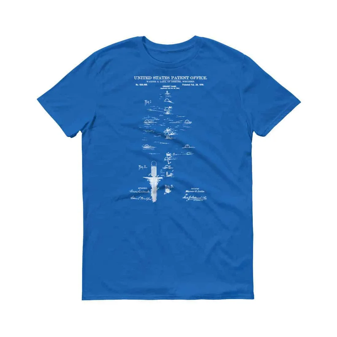 1899 Croquet Game Patent T-Shirt - Croquet Shirt, Croquet Game Patent, Croquet Fan Gift, Croquet Player Gift, Vintage Croquet, Sport Patent