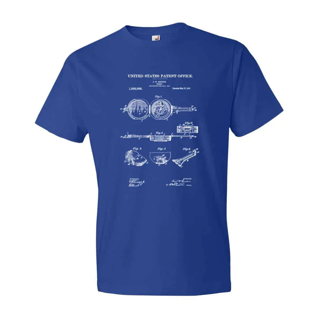 1913 Compass Transit Patent T-Shirt - Patent Shirt, Vintage Tools, Old Patent T-shirt, Vintage Instruments, Orienteering, Boy Scout Compass
