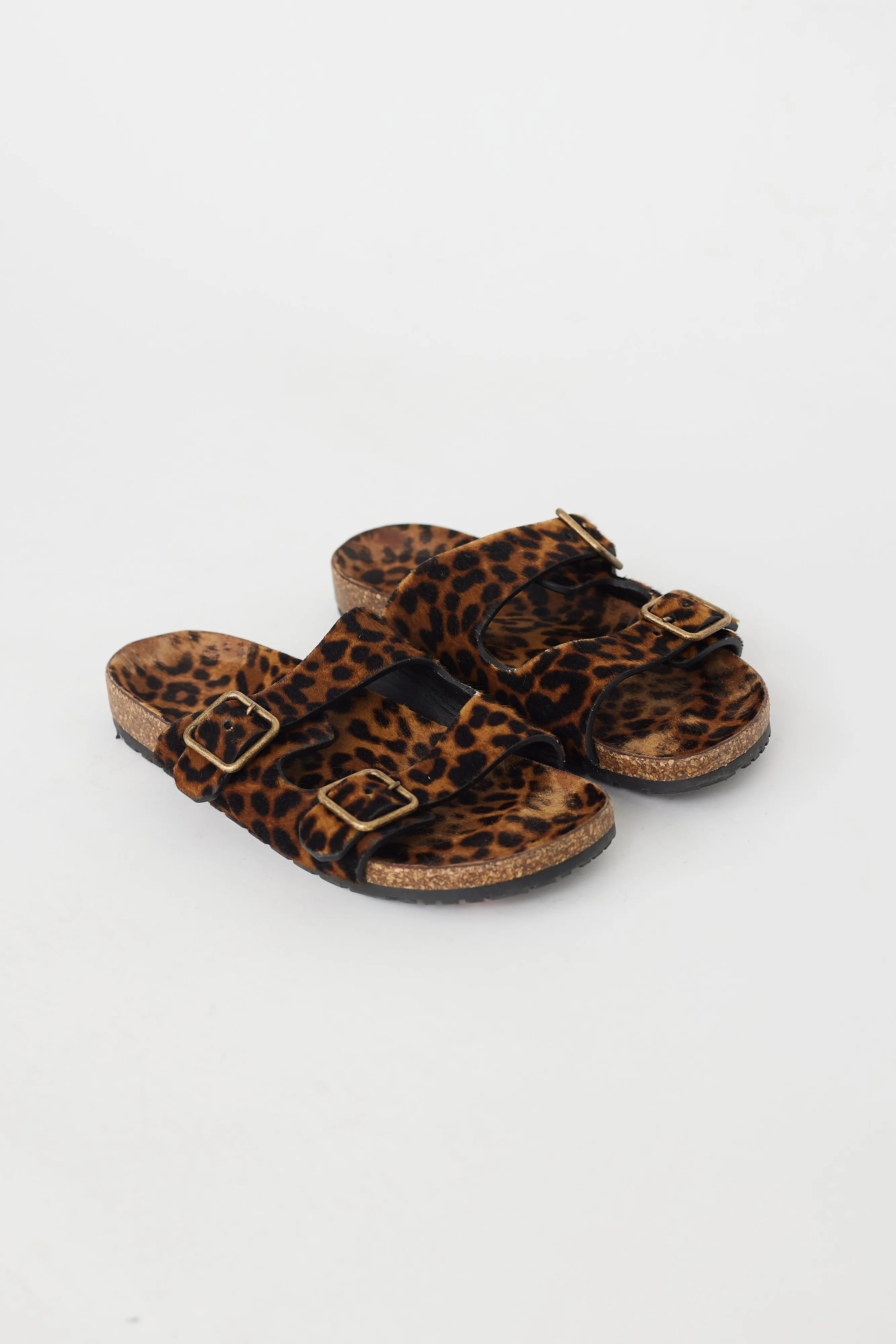 Brown & Black Textured Hair Jimmy Sandal