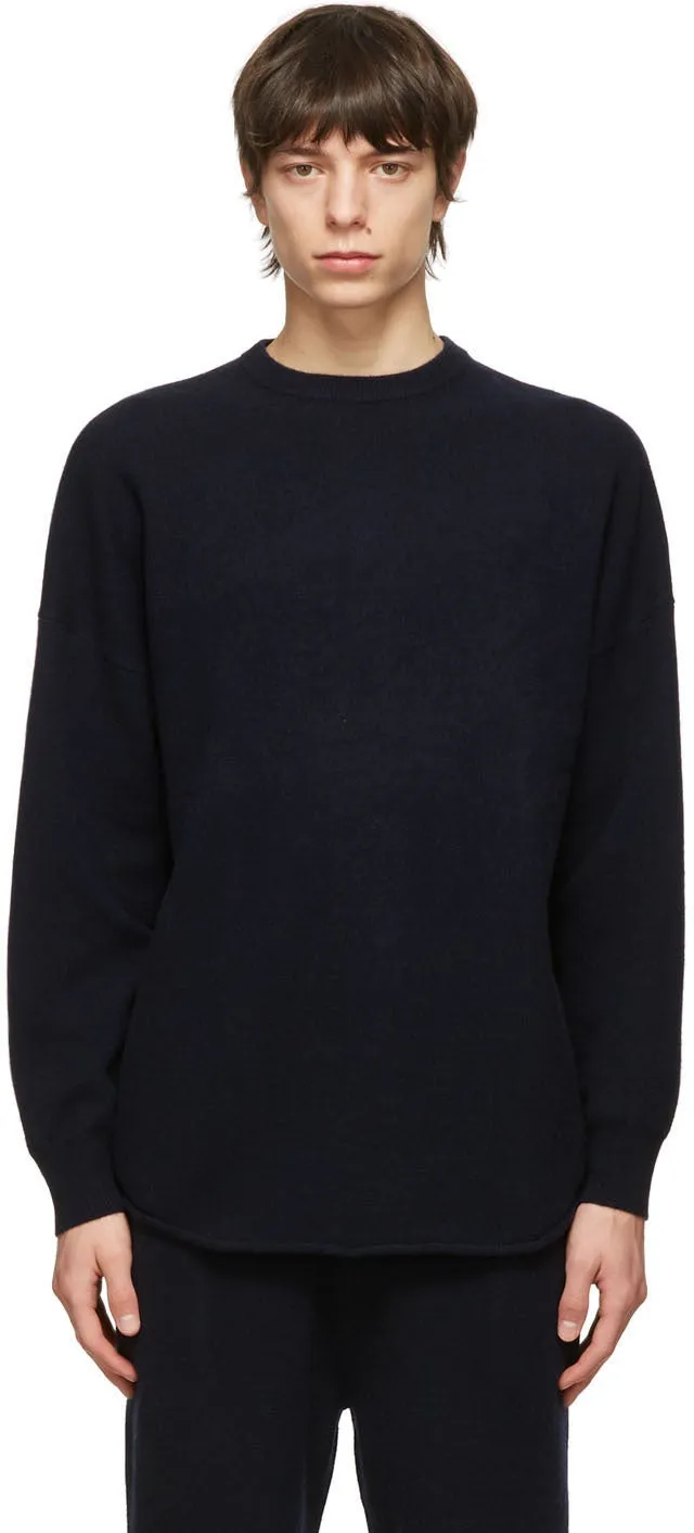 extreme cashmere Navy NÂ°53 Crew Hop Sweater