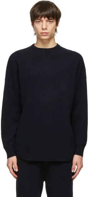 extreme cashmere Navy NÂ°53 Crew Hop Sweater