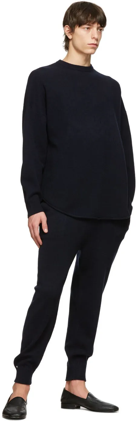 extreme cashmere Navy NÂ°53 Crew Hop Sweater