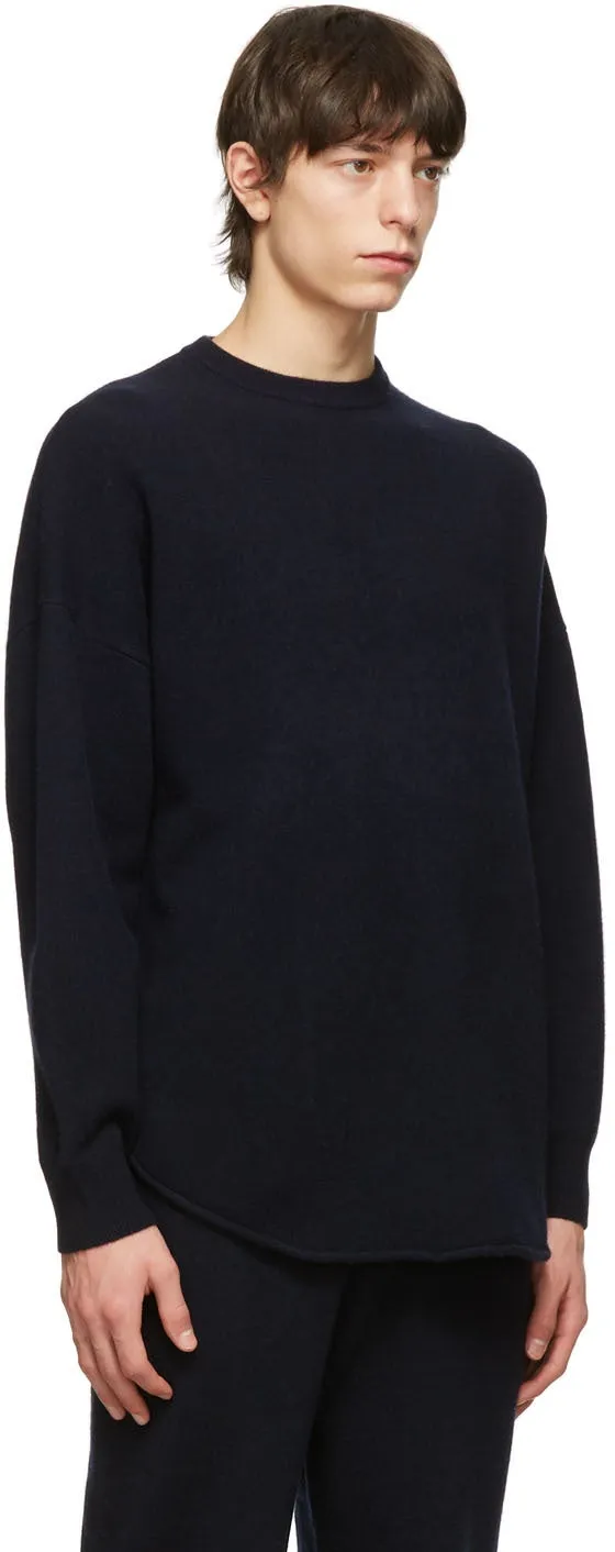 extreme cashmere Navy NÂ°53 Crew Hop Sweater