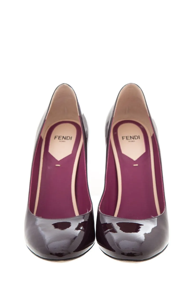 Fendi Burgundy & Magenta Patent  Heels SZ 37