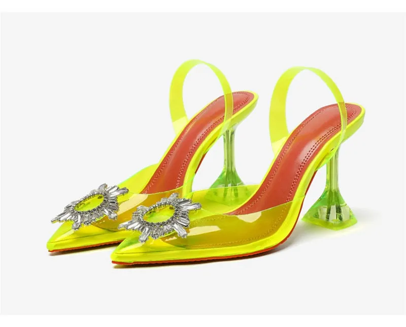 Luxury Crystal Slingback High heels