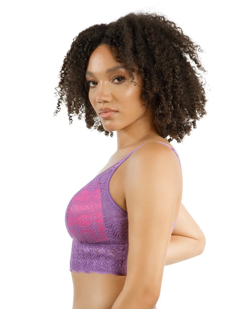 Parfait Mia Lace Wire-free Padded Lace Bralette - Black
