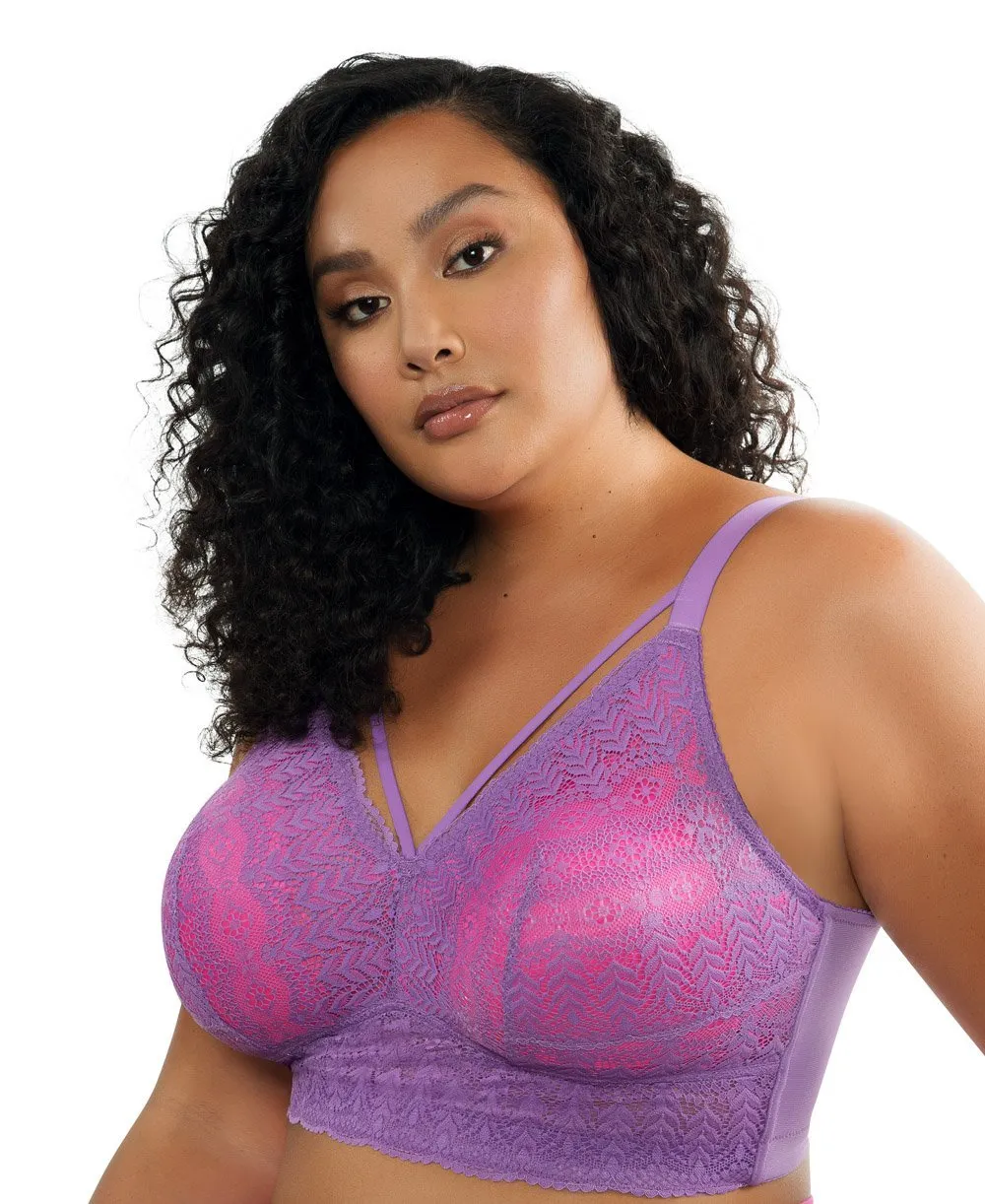 Parfait Mia Lace Wire-free Padded Lace Bralette - Black