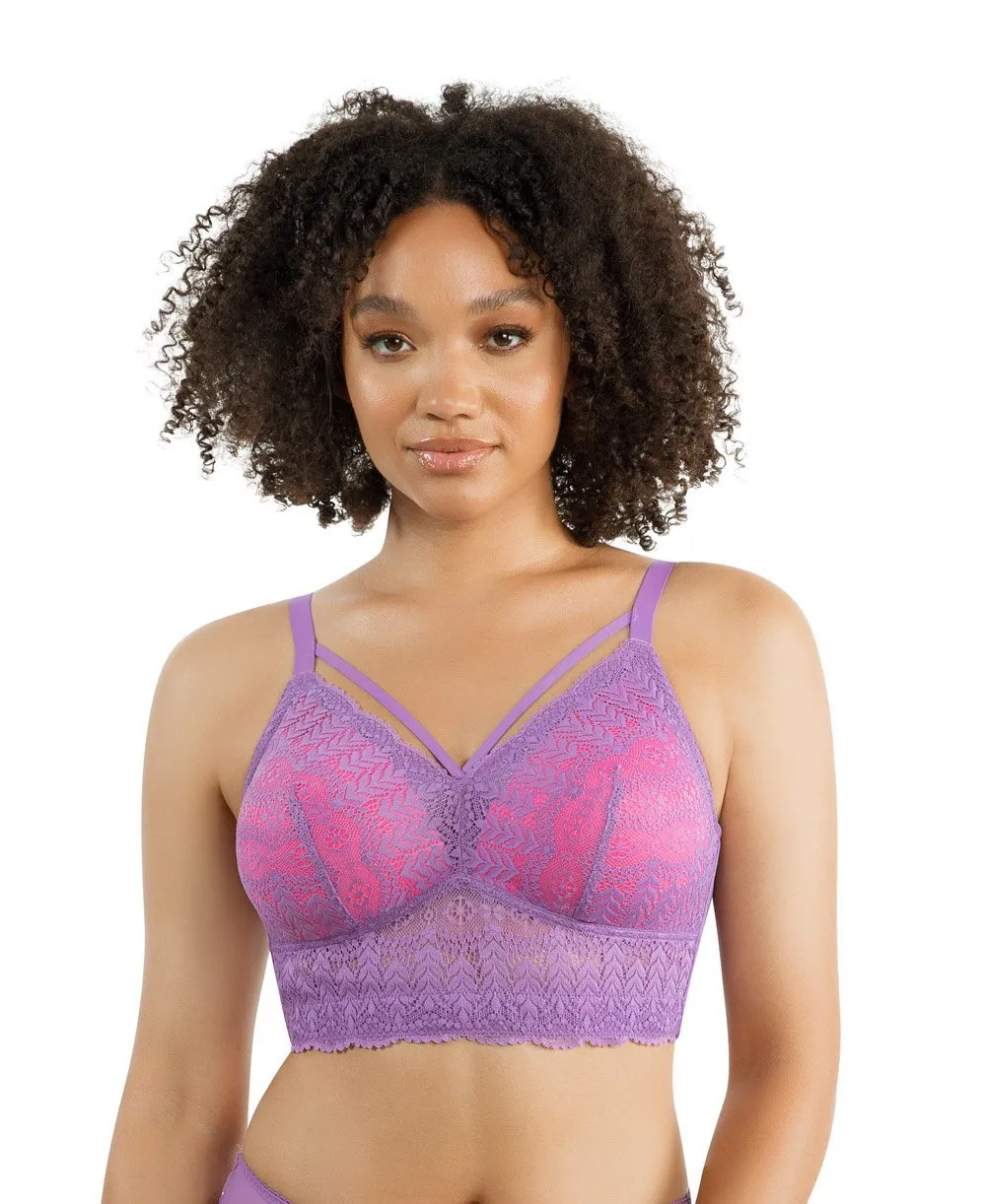 Parfait Mia Lace Wire-free Padded Lace Bralette - Black