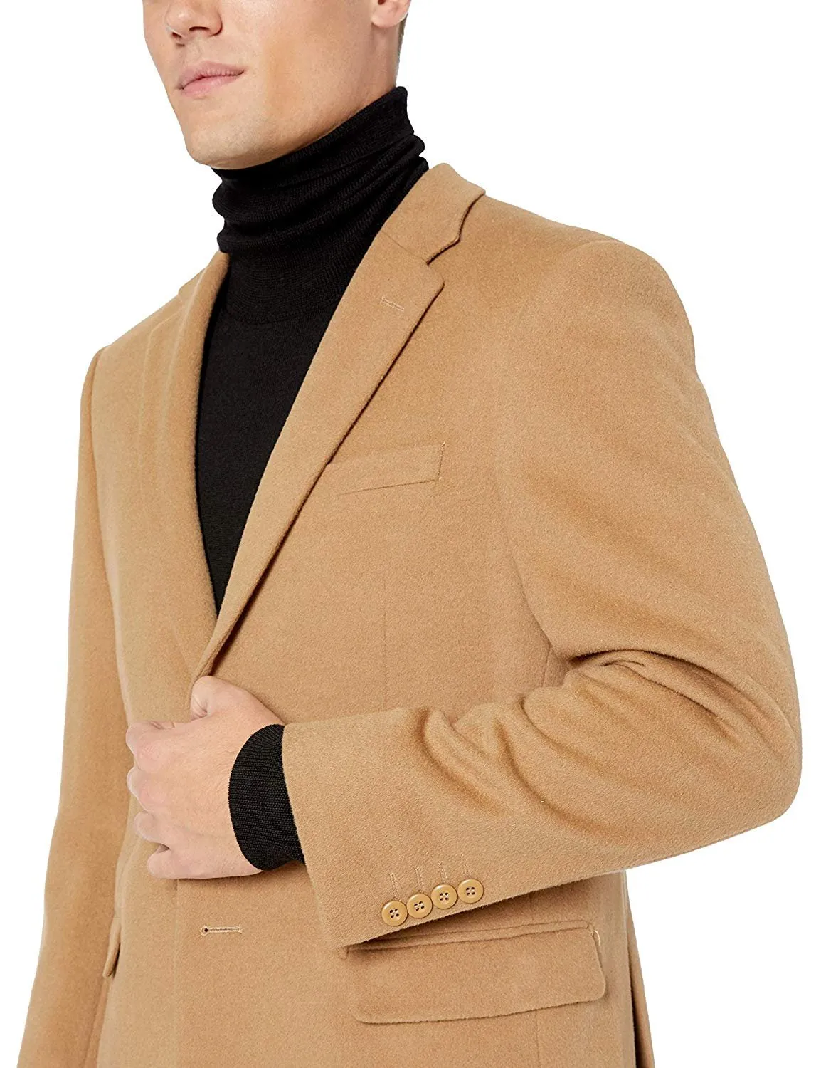 Prontomoda Men's 2 Button Luxury Wool Cashmere Sport Coat - Colors