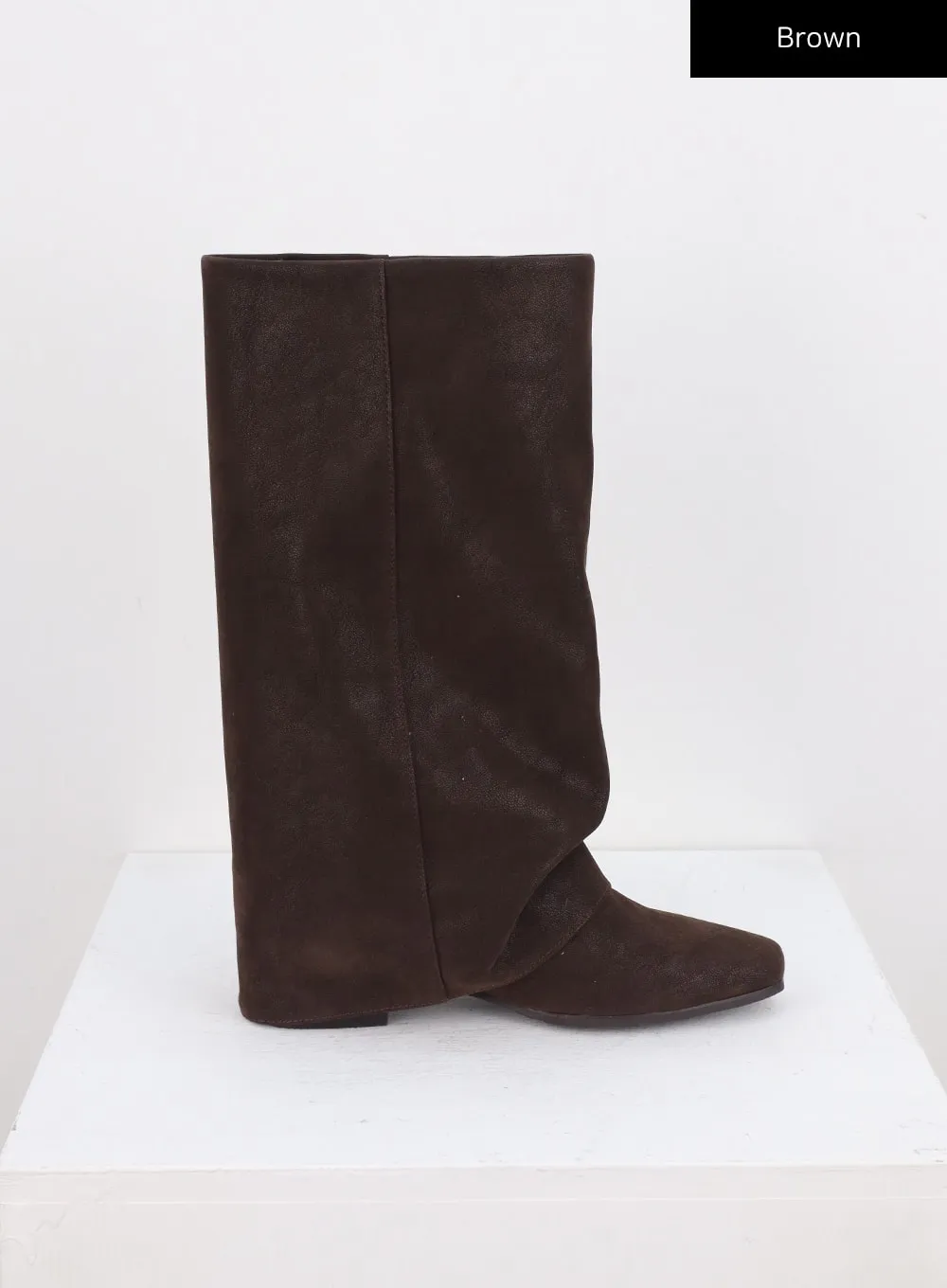 Rouched Faux Leather Boots CO304