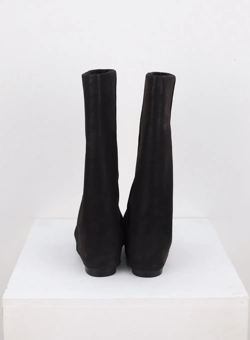Rouched Faux Leather Boots CO304