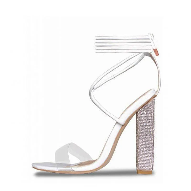 Thick-heeled High-heeled Open-toed