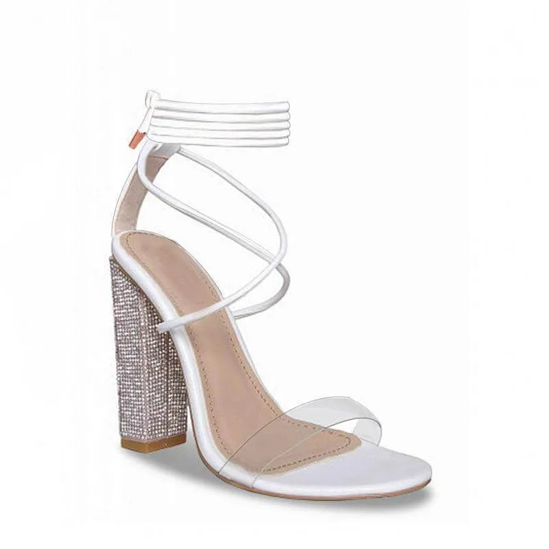 Thick-heeled High-heeled Open-toed