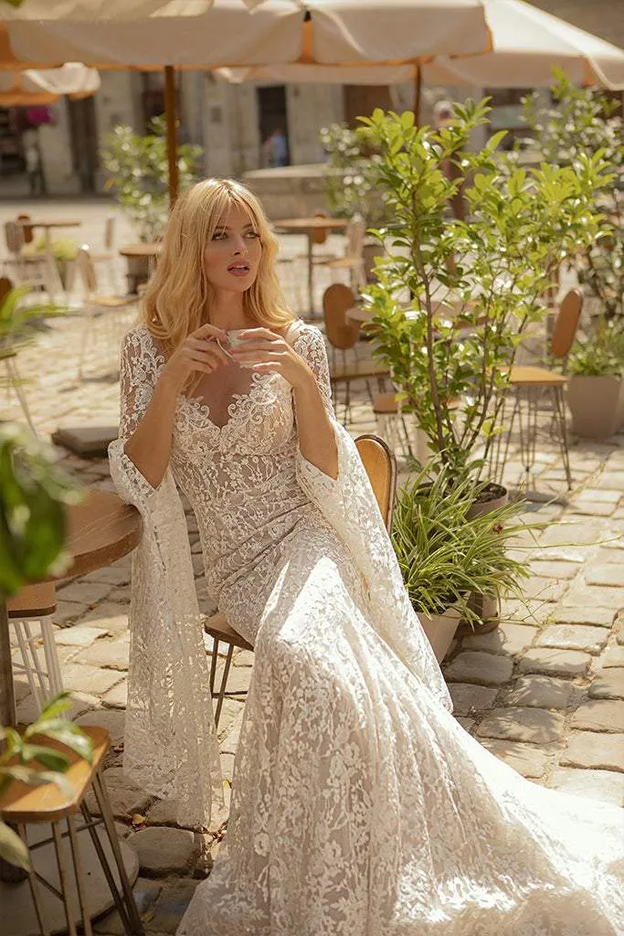 Venetian Yellow Wedding Dress