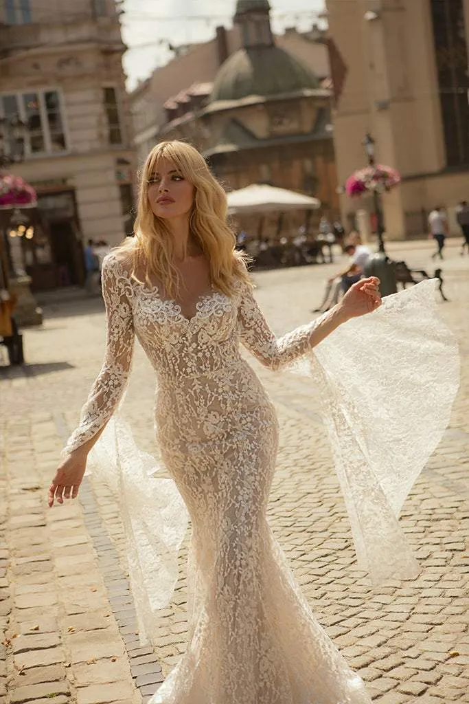 Venetian Yellow Wedding Dress
