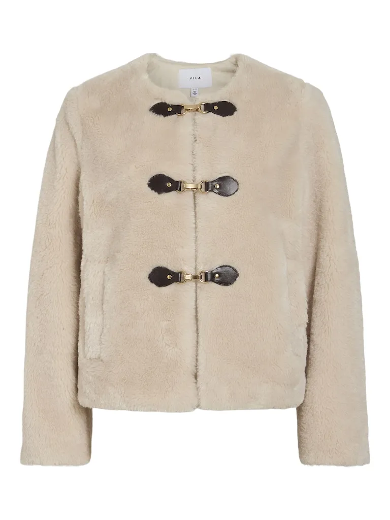 Vila Womens Shup L/S Short Jacket Birch