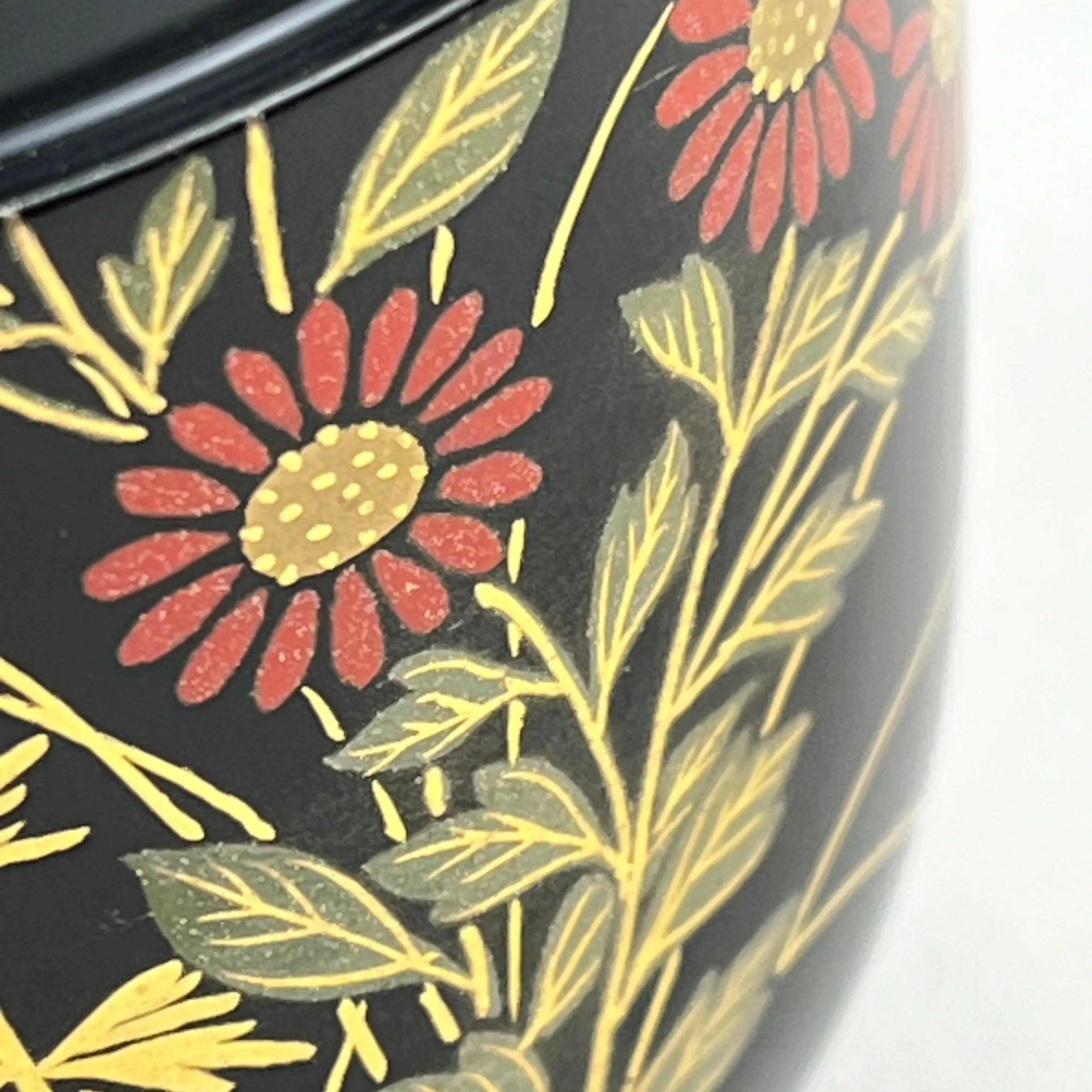 Vintage Japanese Tea Ceremony Natsume Summer Flowers w/ Kiri Box 2 3/4”